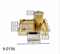قفل اثاث مربع كبير قفلتين