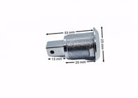 قفل اثاث ماصوره مربع مجوفه على شكل مستطيل