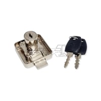 قفل اثاث مربع وسط لون كروم