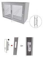 قفل دولاب حديد سحاب