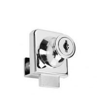 قفل باب او طاولة زجاج مربع لون كروم