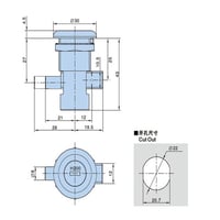 قفل صندوق حديد لسان