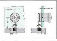 قفل زجاج مدور خابور