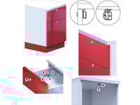 مزلاج ضغط بلاستيك