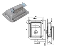 قفل صندوق حديد حجم وسط 06004