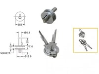 قفل باب زجاج