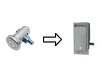 قفل صندوق حديد لسان