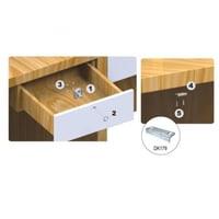 قفل درج لسان مشطوف