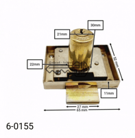 قفل اثاث مربع كبير قفلتين