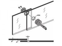 قفل باب زجاج