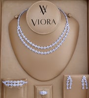 طقم زركون تصميم ألماس