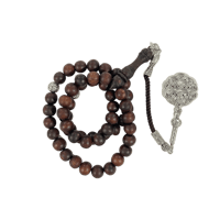 مسبحة خشب عود طبيعي 51 خرزة