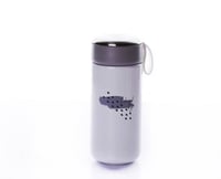 حافظة ماء و مشروبات مع حامل اليد ( رصاصي) 300 مل