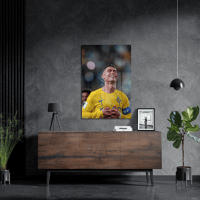 لوحة معدنية كريستيانو رونالدو - فرحة الانتصار مع ا...