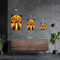 لوحة معدنية | بوستر زينيتسو: سيف البرق الذهبي