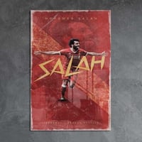 لوحة معدنية | بوستر محمد صلاح نجم ليفربول
