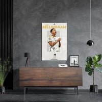 لوحة معدنية | بوستر جود بيلينغهام يضم صورًا للاعب...