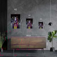 لوحة معدنية ليونيل ميسي برشلونة الابطال 2011