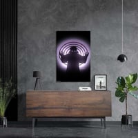 لوحة معدنية | بوستر باين من أنمي ناروتو بخلفية عين...