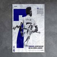 لوحة معدنية | بوستر فينيسيوس: تصميم جذاب للبرازيلي