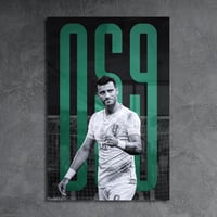 لوحة معدنية تصميم عمر السومة نادي الاهلي السعودي