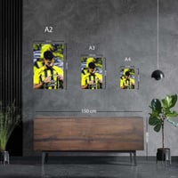 لوحة معدنية صالح الشهري نادي الاتحاد