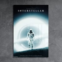 لوحة معدنية بوستر فلم انترستيلر
