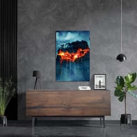 لوحة معدنية بوستر شعار باتمان