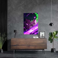 لوحة معدنية | بوستر مقرب لرورونوا زورو بأشعة بنفسج...