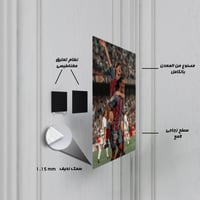 لوحة معدنية تاريخية ميسي و رونالدينهو نادي برشلونة