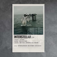 لوحة معدنية | بوستر Interstellar: رائدا فضاء في كو...