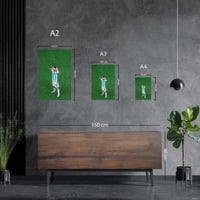 لوحة معدنية احتفالية ليونيل ميسي امام هولندا كأس ا...