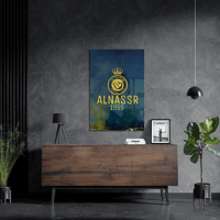 لوحة معدنية شعار نادي النصر السعودي