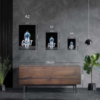 لوحة معدنية بوستر ليونيل ميسي الأرجنتين قوت