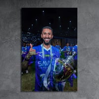 لوحة معدنية سلمان الفرج تتويج دوري روشن