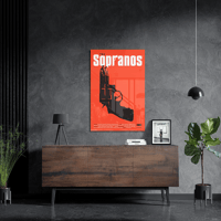 لوحة معدنية | بوستر شعار مسلسل آل سوبرانو
