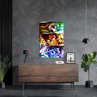 لوحة معدنية | بوستر ثلاثي لشخصيات قاتل الشياطين :...