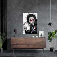 لوحة معدنية | بوستر The Dark Knight: الجوكر بوجه م...