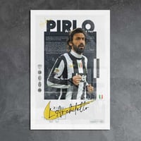 لوحة معدنية | بوستر بيرلو: تصميم عصري بقميص يوفنتو...