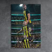 لوحة معدنية عبدالرزاق حمدالله - قوة النمر - نادي ا...