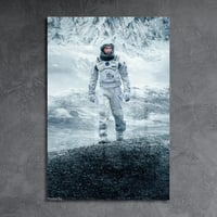 لوحة معدنية بوستر فلم انترستيلر الرسمي