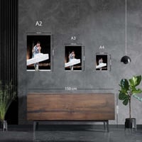 لوحة معدنية ليونيل ميسي مع كأس العالم 2022