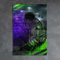 لوحة معدنية | بوستر زورو: طاقة في ساحة ضبابية