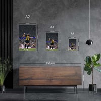 لوحة معدنية احتفال كريم بنزيما الاتحاد