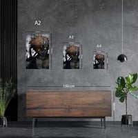 لوحة معدنية | بوستر إيتشيغو كوروساكي من أنمي بليتش