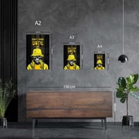 لوحة معدنية بوستر تصميم هيكل عظمي لنادي الاتحاد