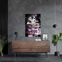 لوحة معدنية | بوستر عيون شخصيات انمي ناروتو : مخطط...