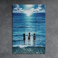 لوحة معدنية | بوستر من انمي هجوم العمالقة الجزء ال...