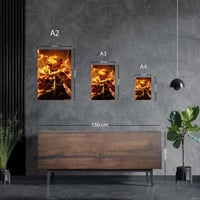 لوحة معدنية | بوستر زينيتسو: ممسكًا بسيفه