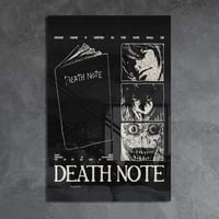 لوحة معدنية | بوستر ديث نوت: كتاب الموت وريوك